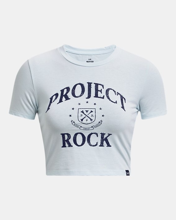女士Project Rock Arena BabyT恤 in Blue image number 4